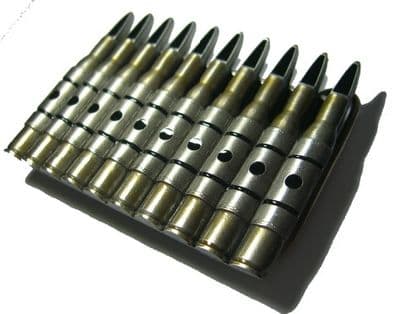 Machine Bullets Gun Belt - Belt Buckle + display stand