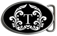 Monogram Personalised Belt Buckle. Code A0266