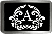 Monogram Personalised Belt Buckle. Code A0266