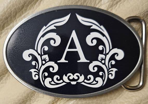 Monogram Personalised Belt Buckle. Code A0266