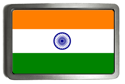National Flag of India Belt Buckle. code: A0271