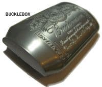 Officially Licensed Budweiser Can Belt Buckle + display stand