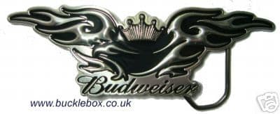 OFFICIALLY LICENSED BUDWEISER EAGLE BELT BUCKLE + display stand