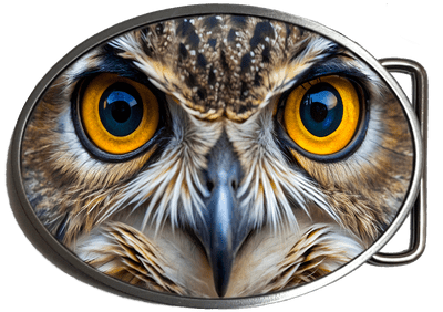 Owl Bird Face Belt Buckle. Code: A0157