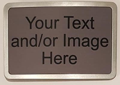 Personalised Custom Design Your Own Belt Buckle. Image and/or Text.