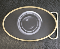 Photographer Camera Lens Belt Buckle. Code A0074
