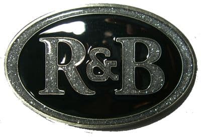 R&B - R and B - Rhythm and Blues - Belt Buckle + display stand