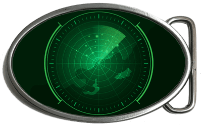 Radar Screen Belt Buckle. code: A0231