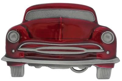 Red 1950's Car Front Fender Belt Buckle. Code AL2