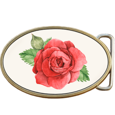 Rose Flower Petals Belt Buckle. Code A0087