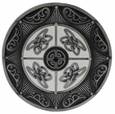 Round Celtic 8 Point Star Belt Buckle with display stand (LB2)