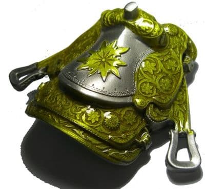 SADDLE BELT BUCKLE + display stand