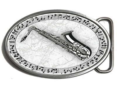 Saxophone Belt Buckle. code: A243