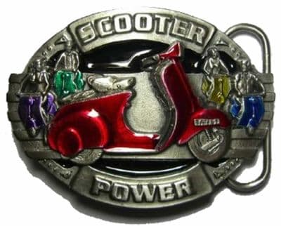 Scooter Power Belt Buckle. Code DF6