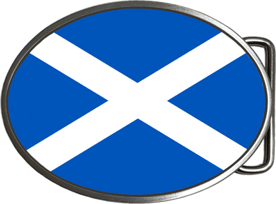 Scottish Saltire Flag Scotland Belt Buckle. code A0251