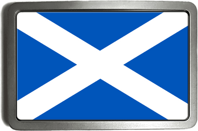 Scottish Saltire Flag Scotland Belt Buckle. code A0277