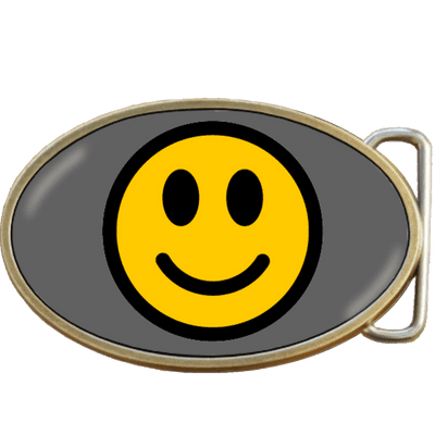 Smiley Face Belt Buckle. Code A0047