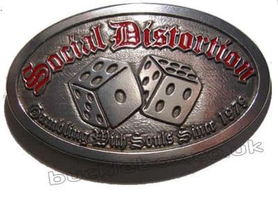 SOCIAL DISTORTION Belt Buckle + display stand
