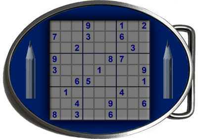 Sodoku Large Oval Belt buckle Code: A0119