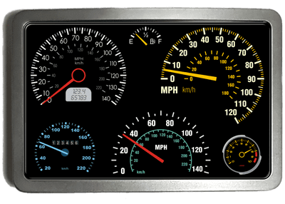 Speedometer Gauges Car Dashboard Belt Buckle. Code: A0170