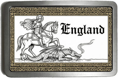 St. George and the Dragon England Belt Buckle. code: A0225