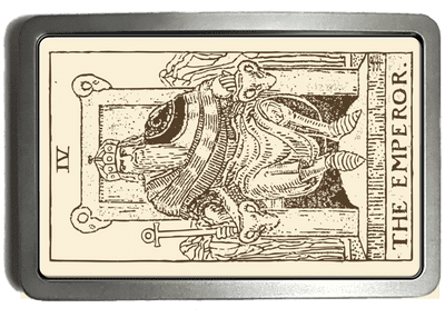 Tarot Card The Emperor Belt Buckle. Code A0182