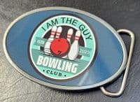 Ten Pin Bowling Custom Personalised Belt Buckle