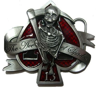 The Ace of Spades - Belt Buckle. Product Code: AO3