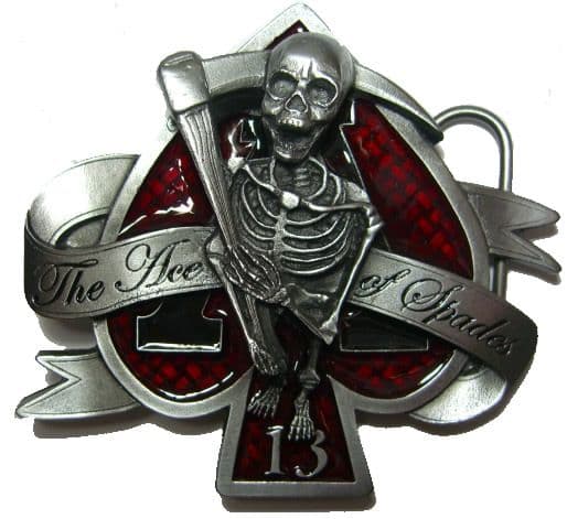 The Ace of Spades - Belt Buckle. Product Code: AO3