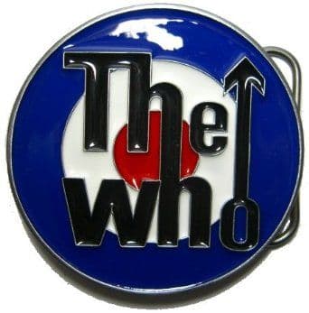 THE WHO Target Belt Buckle - Made in USA. Code AV8