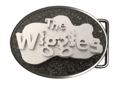 The Wiggles - 4 large oval buckles