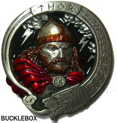 Thor The Powerful Norse God Belt Buckle. Code DL6