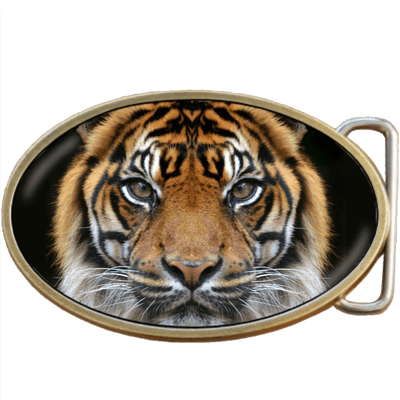 Tiger Face Belt Buckle. Code A0050