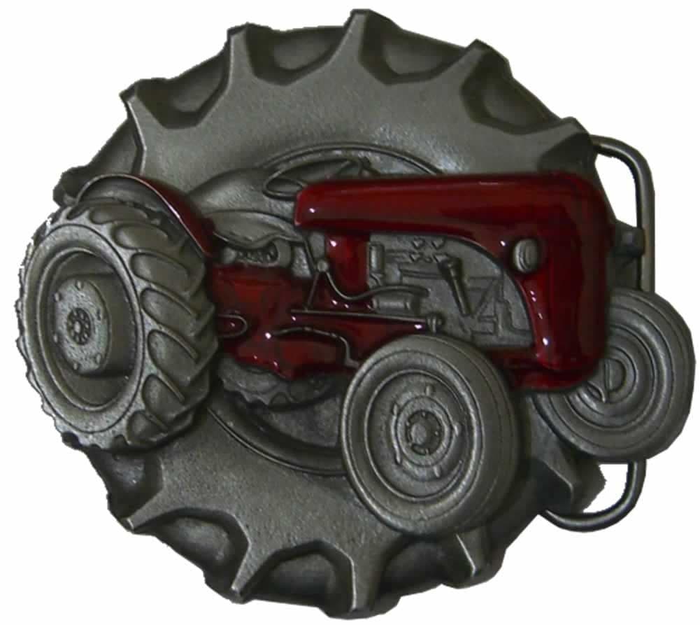 Tractor on Tyre red with display stand