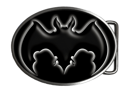 Vampire Bat Belt Buckle. Code A0187