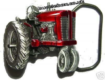 Vintage Tractor Small Belt Buckle + display stand. Code KE8