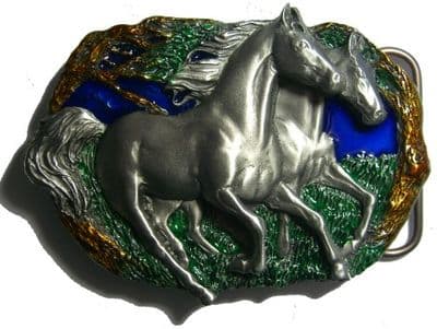 Wild Horses Belt Buckle. Product code: GA2