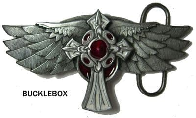 Wings and Cross Belt Buckle. Code AS8