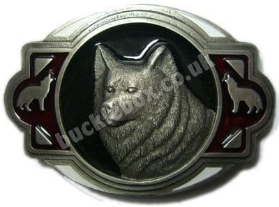 Wolf Head Belt Buckle. Code FD3