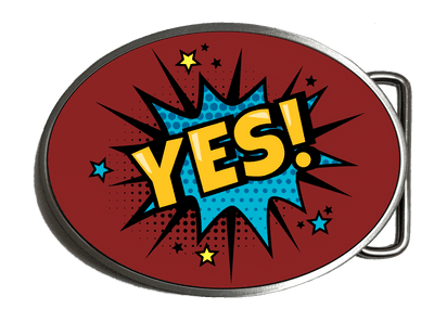 Yes Comic Explosion Belt Buckle. Code: A0133