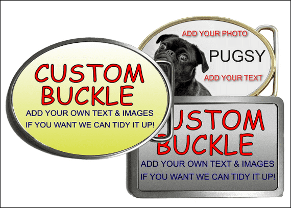 custom personalised belt buckle