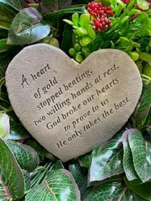 A Heart Of Gold Stopped Beating Memorial Heart