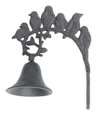 Arched 6 Birds Bell
