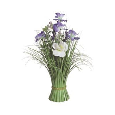 Blue & White Mix  Faux Floral Bundle 40cm