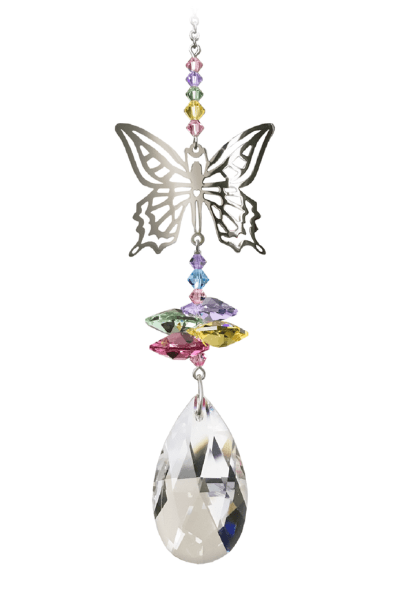 Butterfly Crystal Suncatcher - Confetti