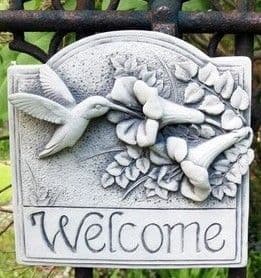 Carruth Welcome Humming Bird Plaque