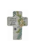 Cross Resin Memorial Plaque
