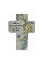 Cross Resin Memorial Plaque