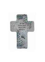 Cross Resin Memorial Plaque