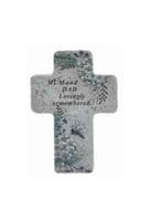 Cross Resin Memorial Plaque